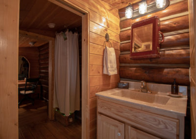 This is an image of Redemption Cabin's Bathroom